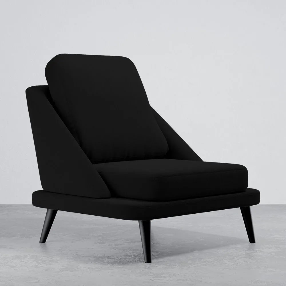 Samtgepolsterter Sessel - Skandinavischer Stil - Velvet Lounge image 8