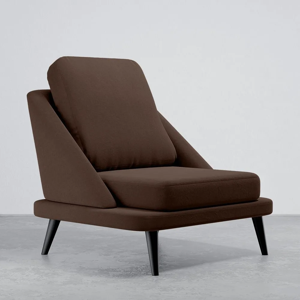Samtgepolsterter Sessel - Skandinavischer Stil - Velvet Lounge image 8
