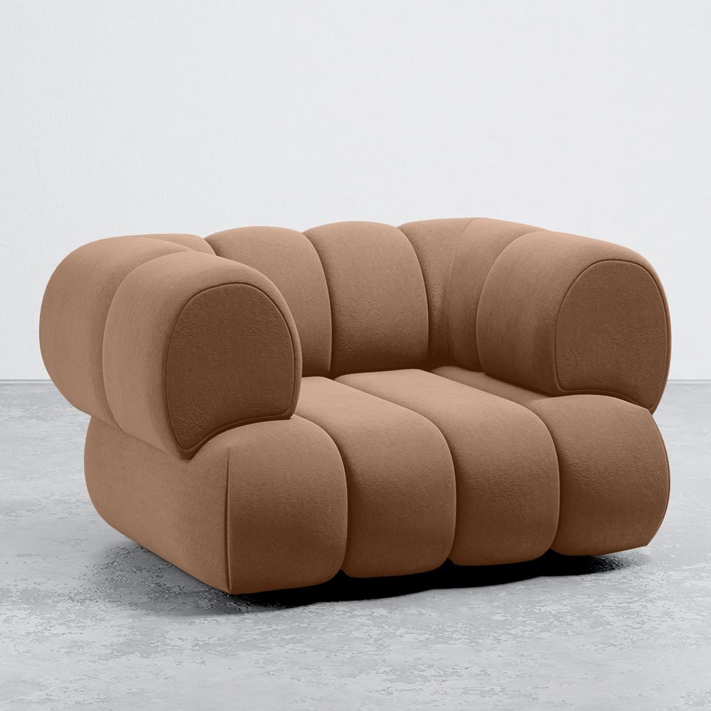 Velours-Polsterstuhl - Modernes Design - Kurven-Velours image 8