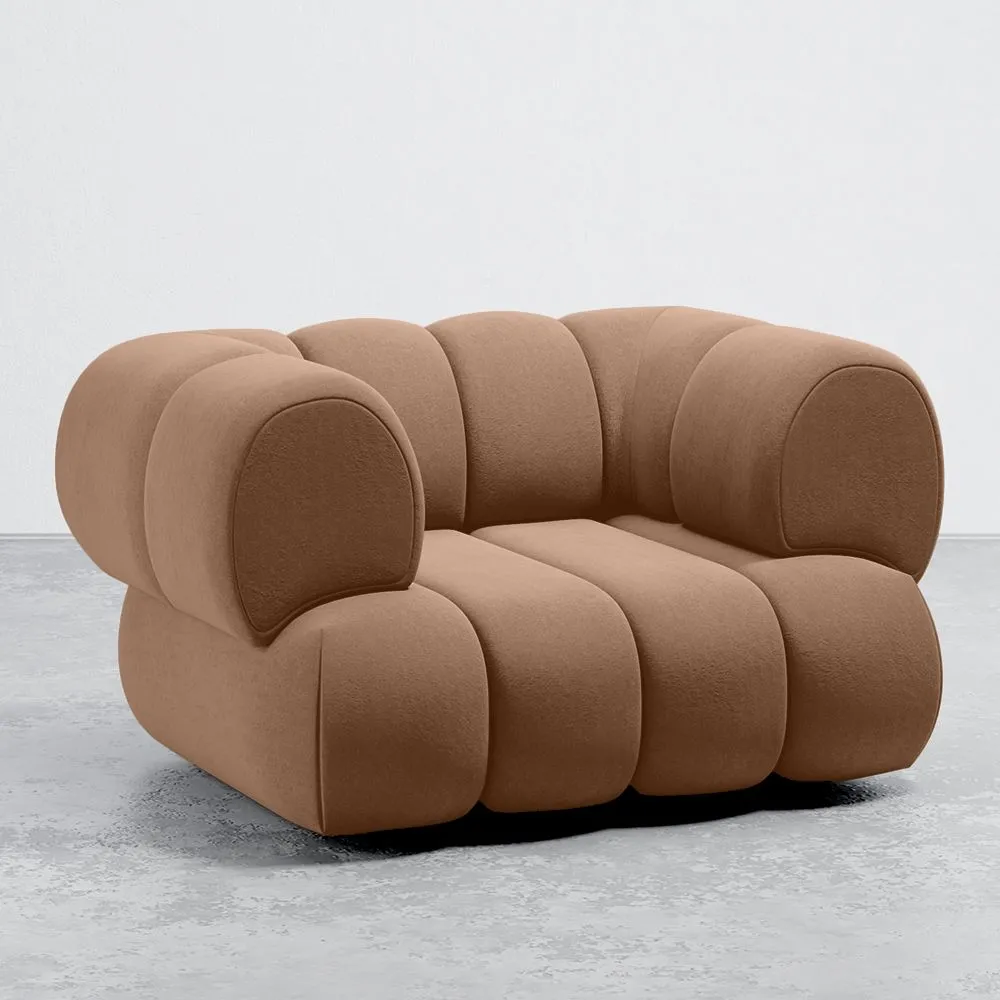 Velours-Polsterstuhl - Modernes Design - Kurven-Velours image 8