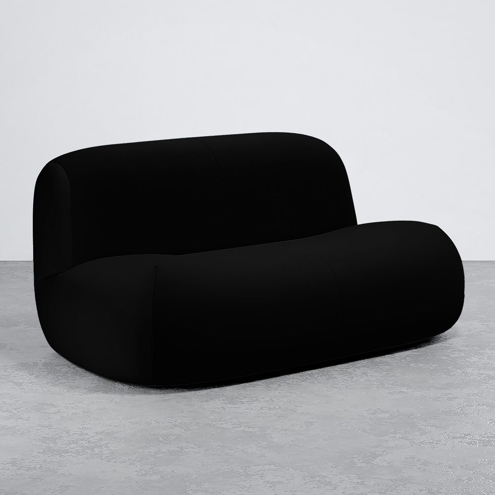 Modernes Minimalistisches Sofa mit Geschwungenem Design und Samtbezug - Komfort und Zeitgenössischer Stil - Büba image 8