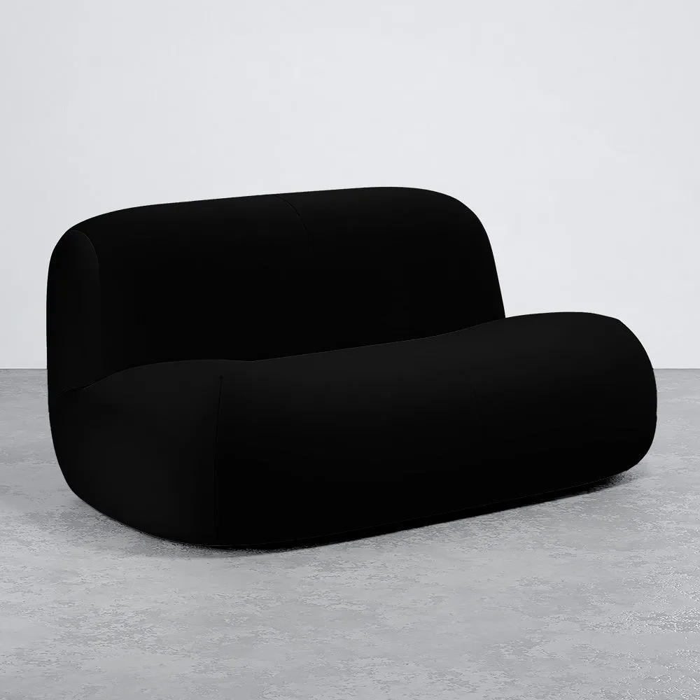 Modernes Minimalistisches Sofa mit Geschwungenem Design und Samtbezug - Komfort und Zeitgenössischer Stil - Büba image 8
