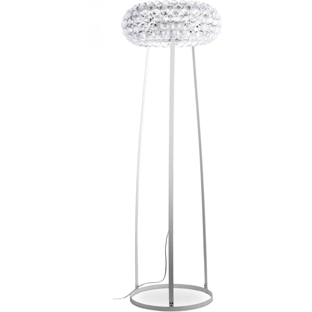 Stehlampe - Große Wohnzimmerlampe mit Kristallknöpfen - Savoni image 8