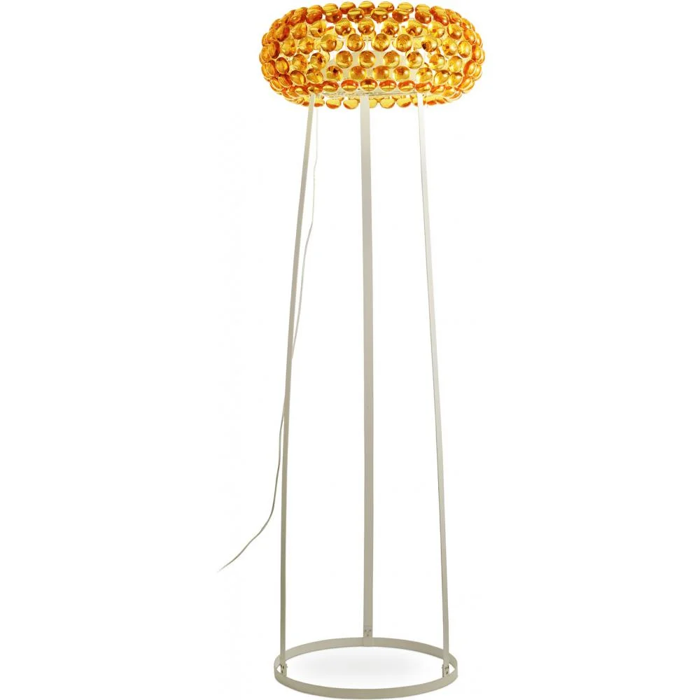 Stehlampe - Große Wohnzimmerlampe mit Kristallknöpfen - Savoni image 8