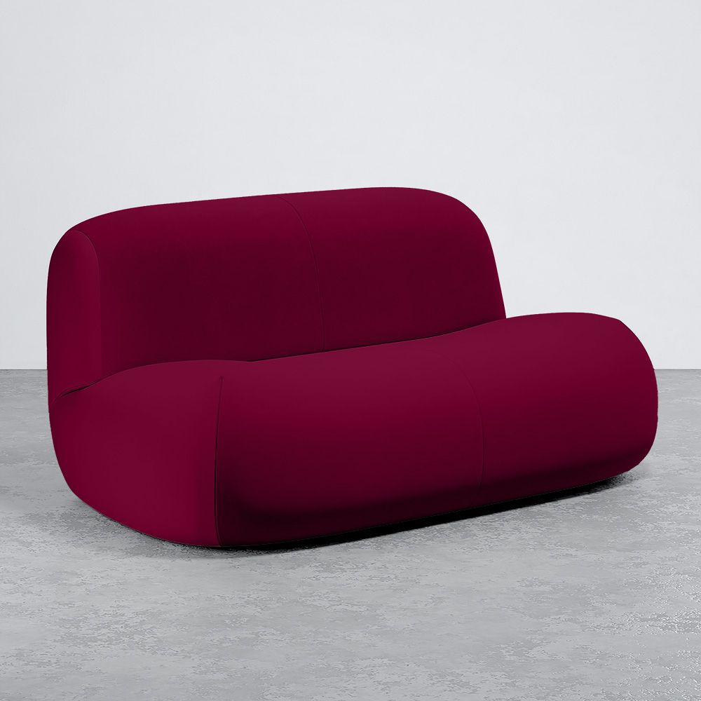 Modernes Minimalistisches Sofa mit Geschwungenem Design und Samtbezug - Komfort und Zeitgenössischer Stil - Büba image 8