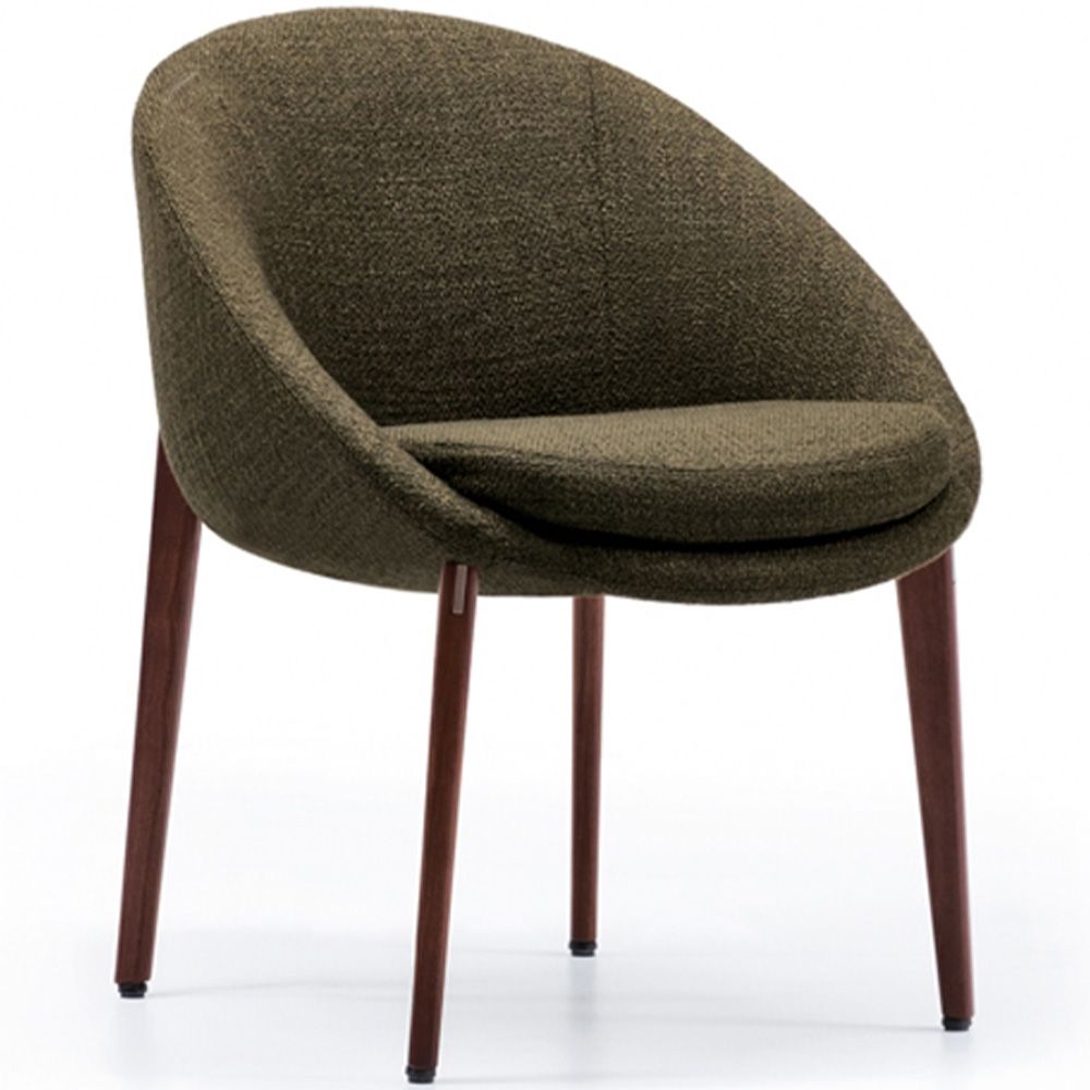 Gepolsterter Esszimmerstuhl mit Holzbeinen - Modernes Design für Luxusrestaurants und Hotels image 8