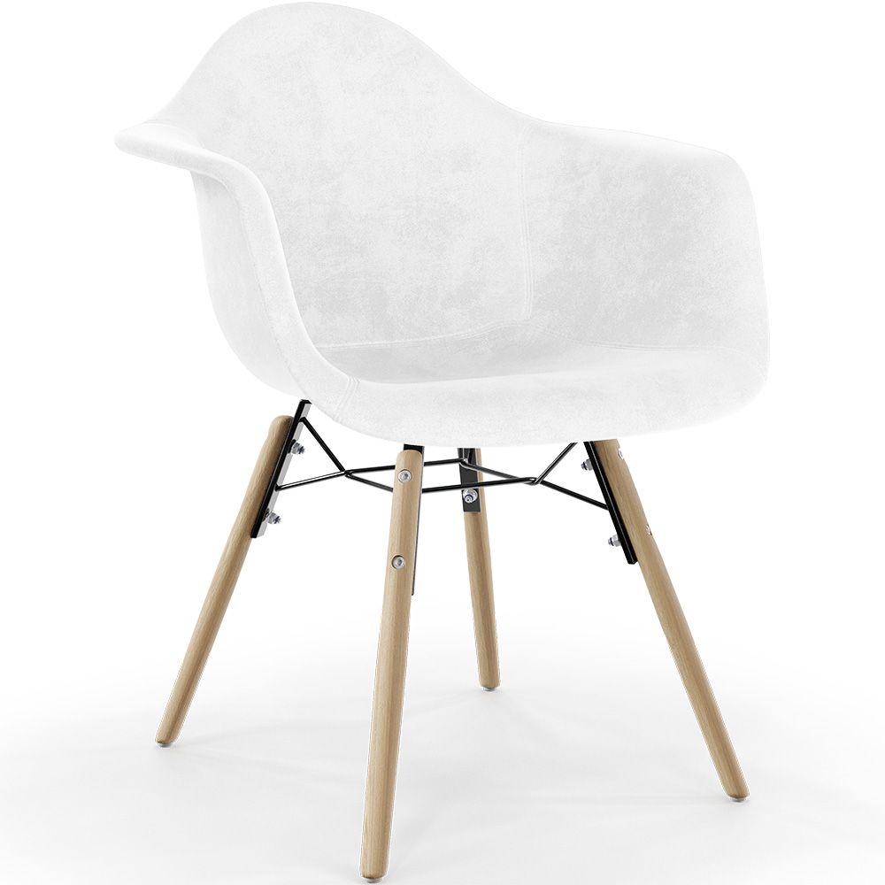Esszimmerstuhl aus Samt - Skandinavisches Design und Holzbeine - Nordika image 8
