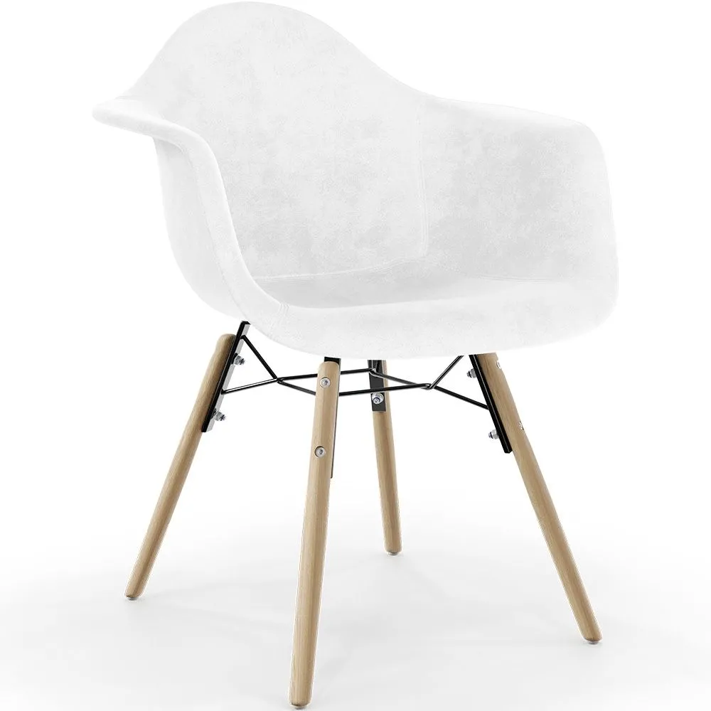 Esszimmerstuhl aus Samt - Skandinavisches Design und Holzbeine - Nordika image 8