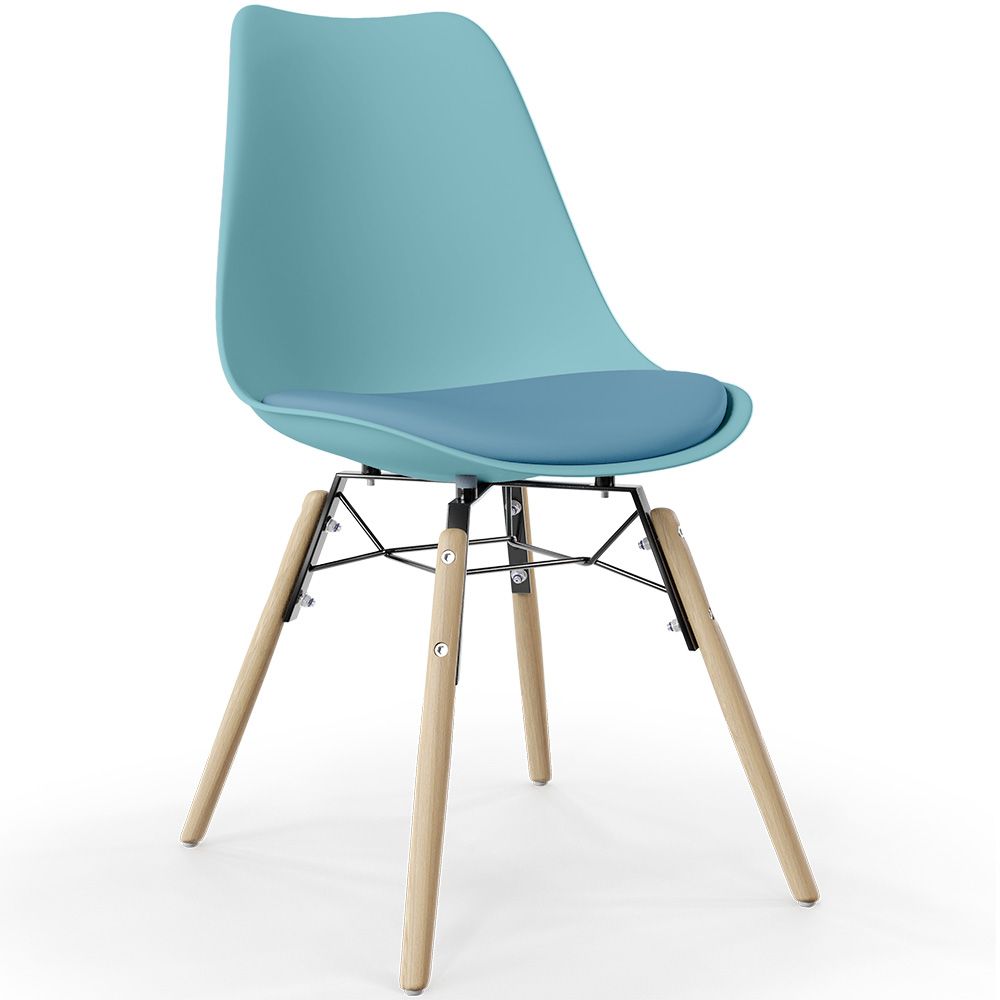 Esszimmerstuhl mit Kissen - Skandinavisches Design und Holzbeine - Skögur image 8