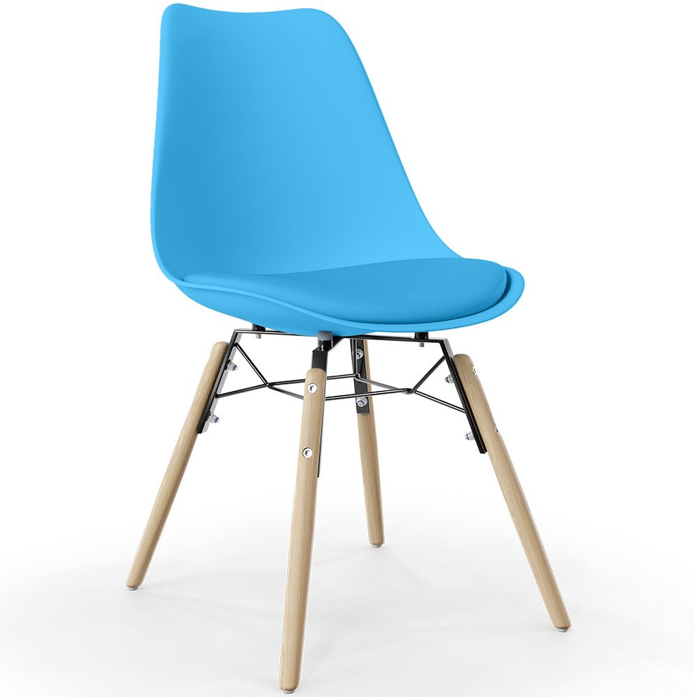 Esszimmerstuhl mit Kissen - Skandinavisches Design und Holzbeine - Skögur image 8