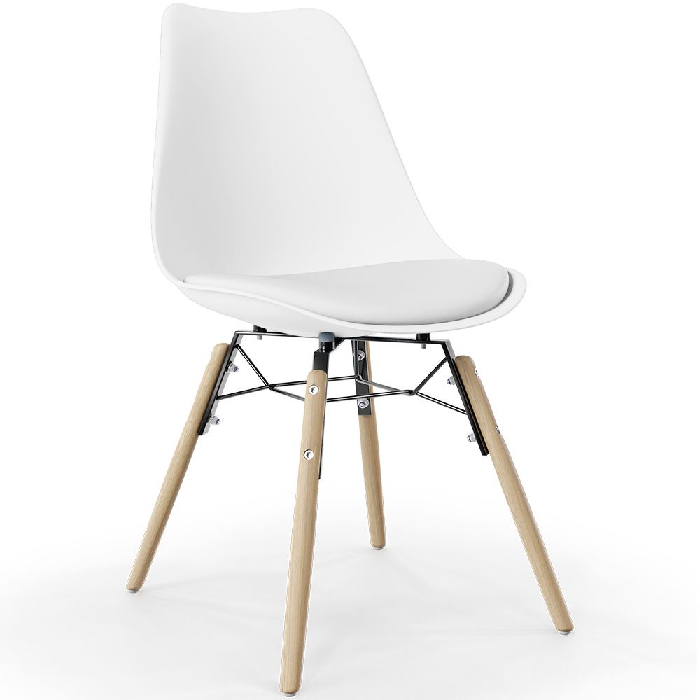 Esszimmerstuhl mit Kissen - Skandinavisches Design und Holzbeine - Skögur image 8