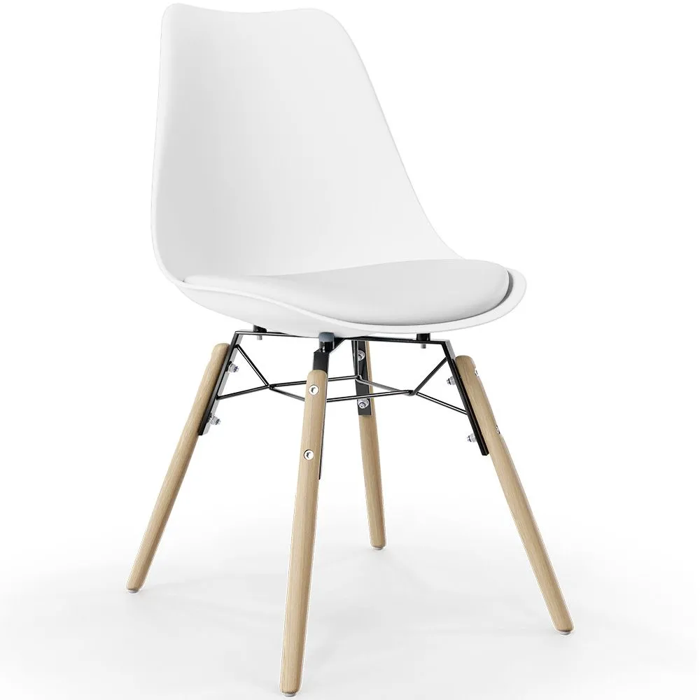 Esszimmerstuhl mit Kissen - Skandinavisches Design und Holzbeine - Skögur image 8