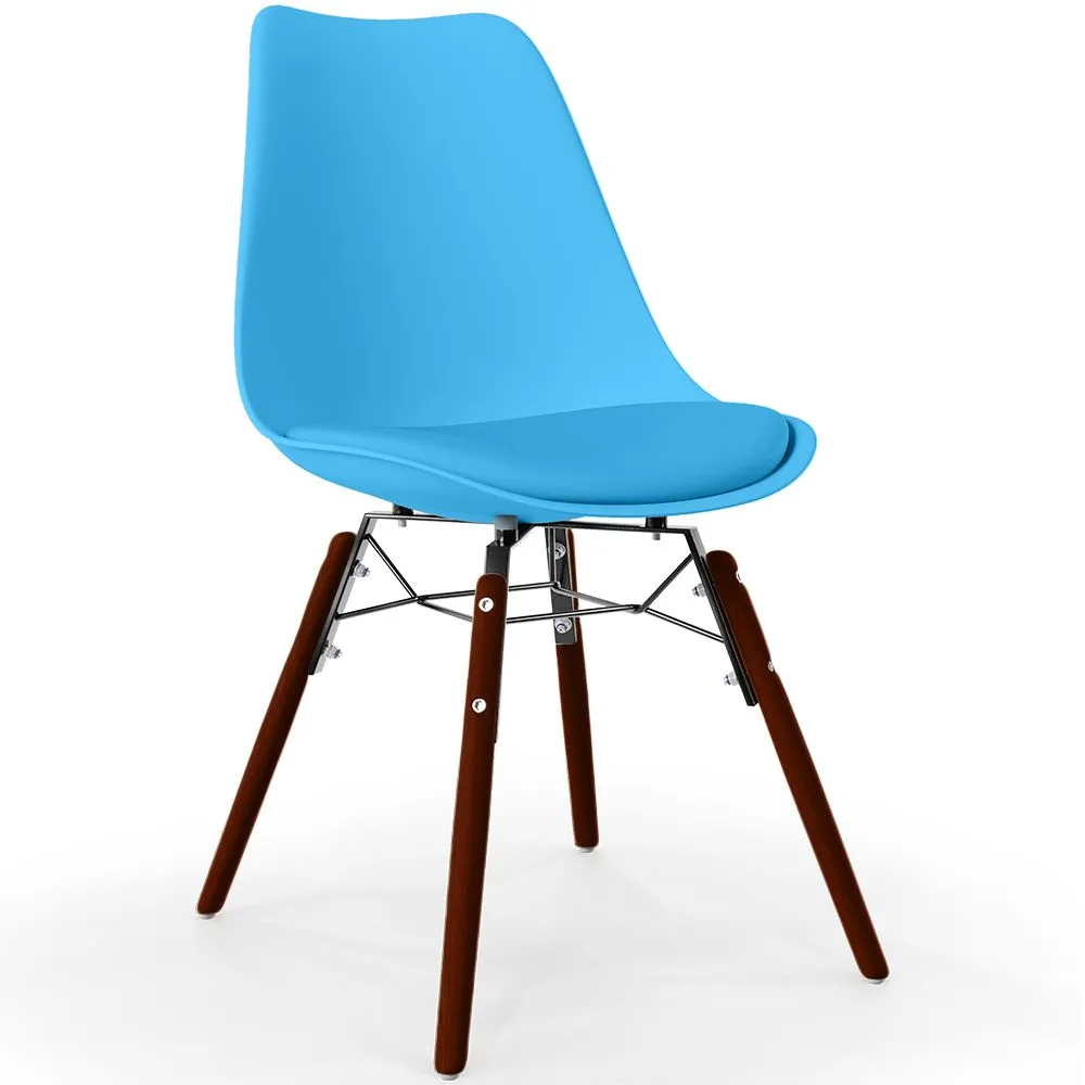 Esszimmerstuhl mit Kissen - Skandinavisches Design und Dunkle Holzbeine - Skögur image 8
