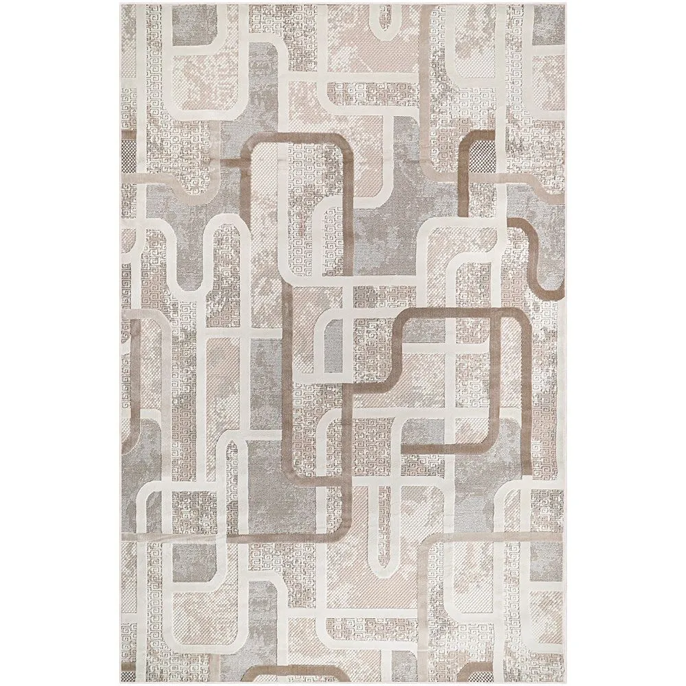 Großer Teppich im Zeitgenössischen Modernen Design - Beige (290x200 cm) - Ornate image 8
