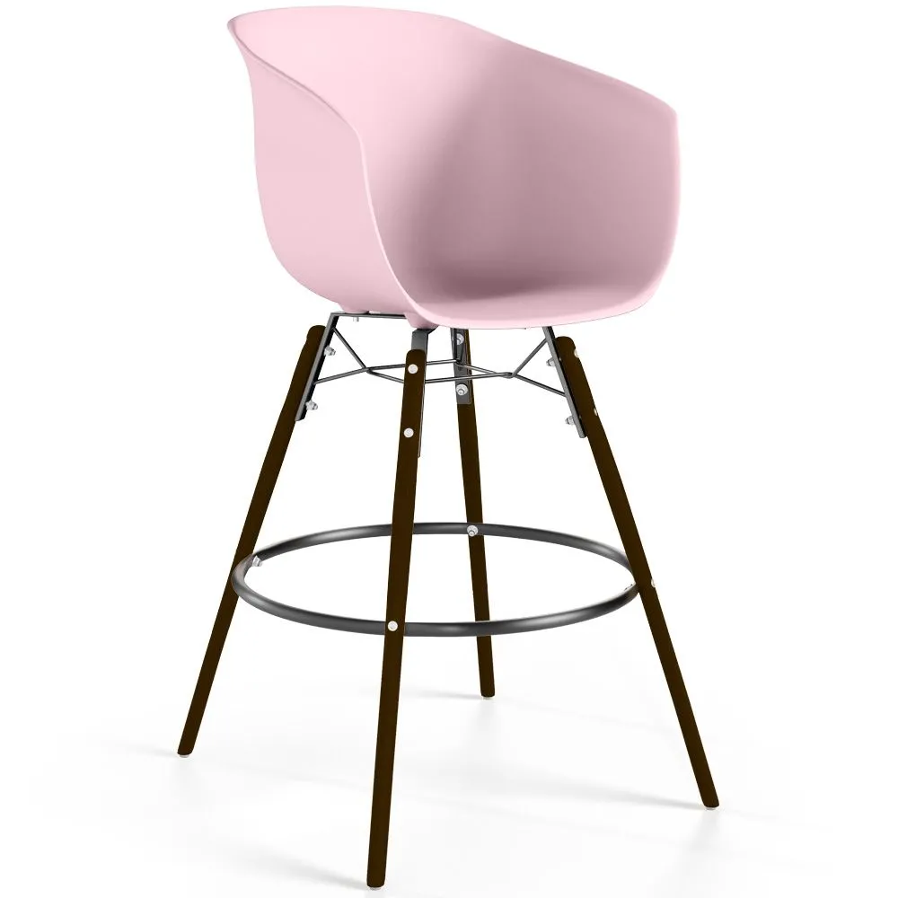 Barhocker - Skandinavisches Design - Dunkle Holzbeine - Pirela image 8