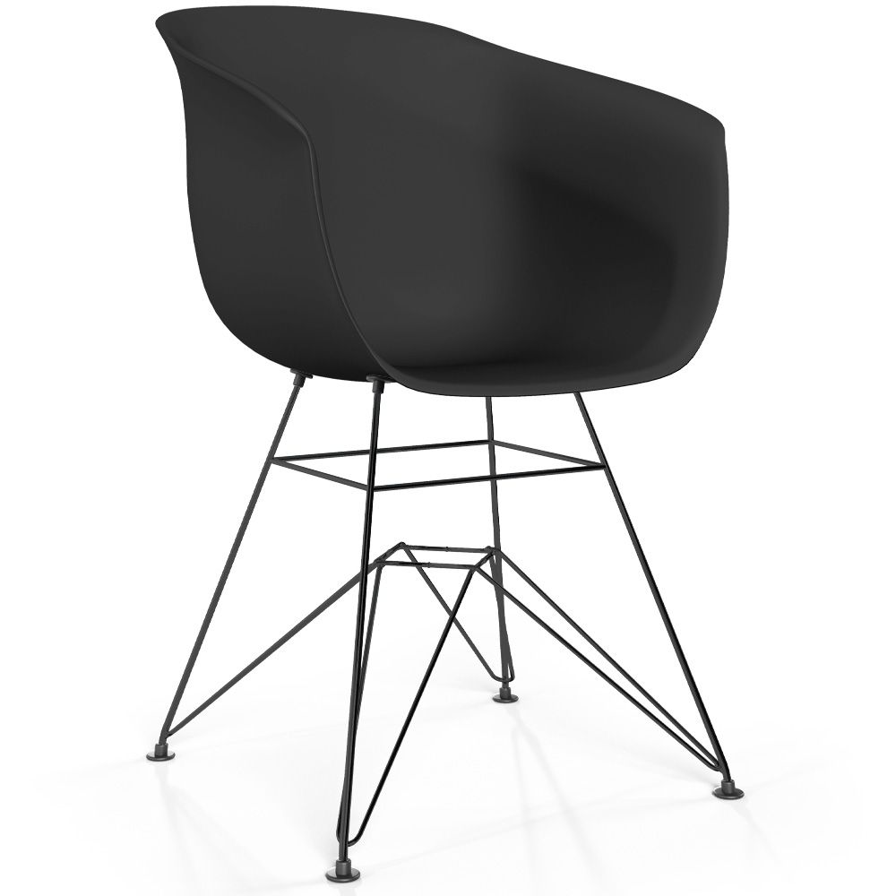 Esszimmerstuhl - Skandinavisches Design - Schwarze Beine - Polin image 8
