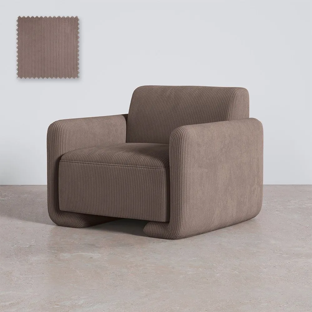 Sessel Gepolstert Mit Samtcord – Modernes Design - November image 8