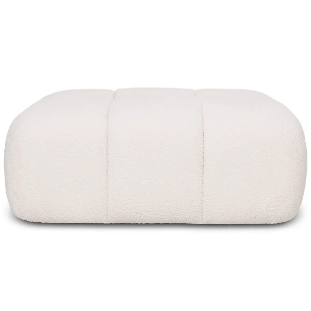 Modularer Pouf Gepolstert Mit Bouclé-Stoff - Modernes Design (93х63) – Kombinierbar Mit Modularsofa Bianca image 8