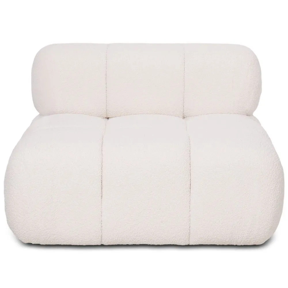 Sessel Gepolstert Mit Bouclé-Stoff - Kombinierbar Mit Modularsofa Bianca image 8
