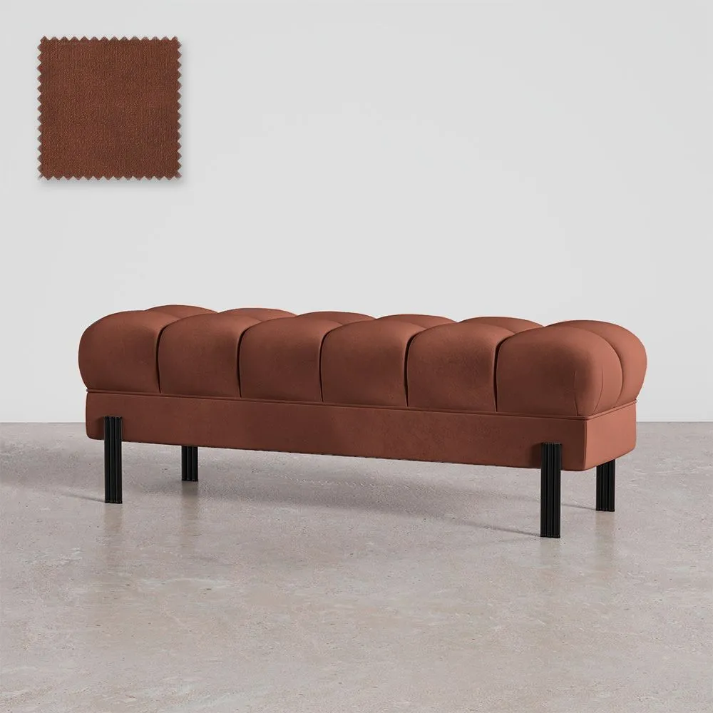 Chesterfield Stil Bank gepolstert in Samt mit Eisenbeinen - Hamptons image 8