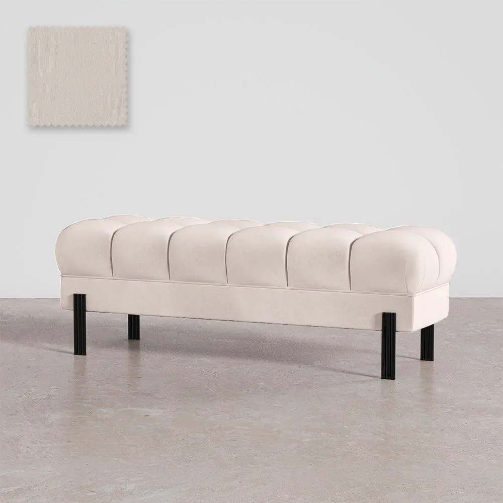 Chesterfield Stil Bank gepolstert in Samt mit Eisenbeinen - Hamptons image 8