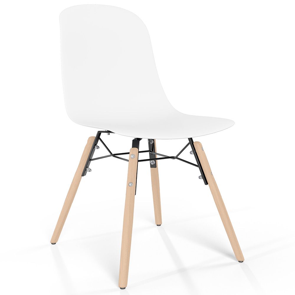 Esszimmerstuhl mit Beinen aus natürlichem Holz – Moderner Stil und Funktionalität -Broly image 8