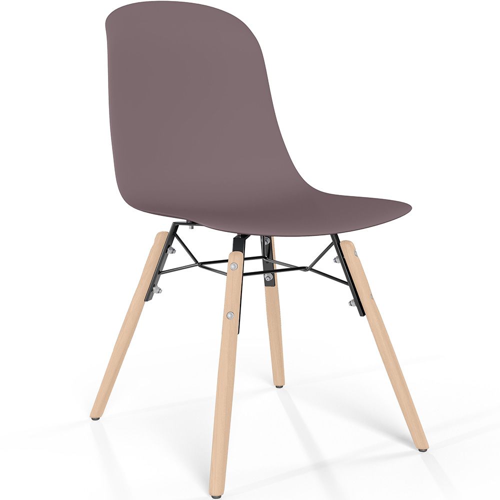 Esszimmerstuhl mit Beinen aus natürlichem Holz – Moderner Stil und Funktionalität -Broly image 8
