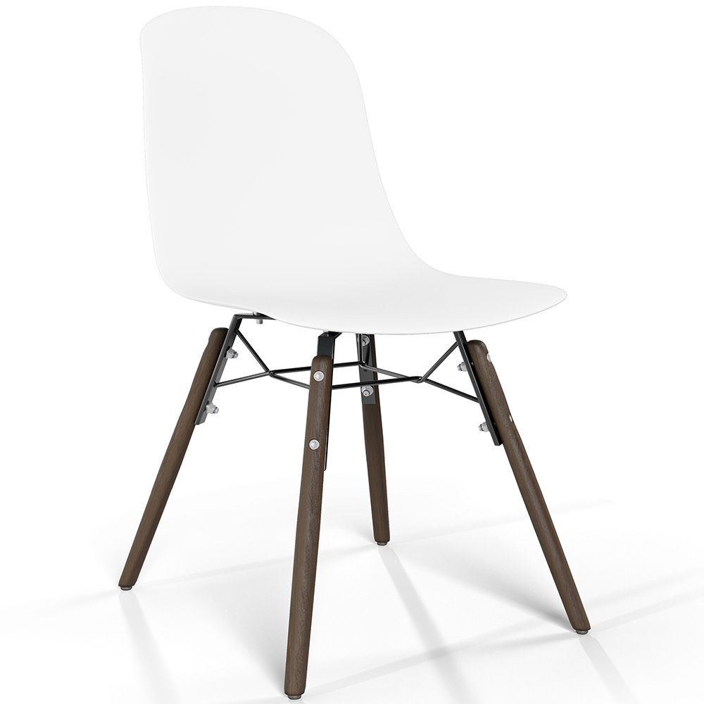 Esszimmerstuhl mit dunklen Holzbeinen – Moderner Stil und Funktionalität - Broly image 8