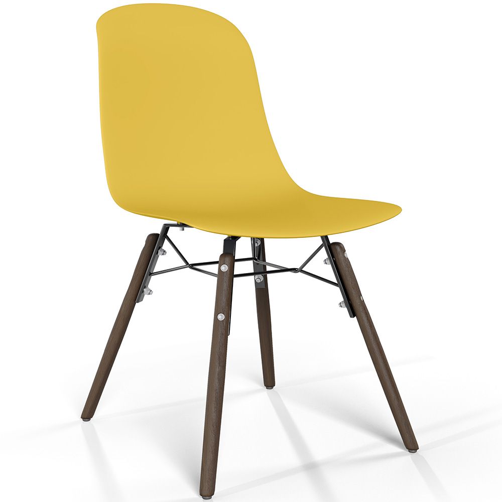 Esszimmerstuhl mit dunklen Holzbeinen – Moderner Stil und Funktionalität - Broly image 8