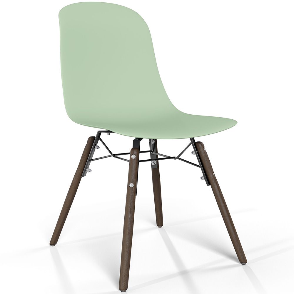 Esszimmerstuhl mit dunklen Holzbeinen – Moderner Stil und Funktionalität - Broly image 8