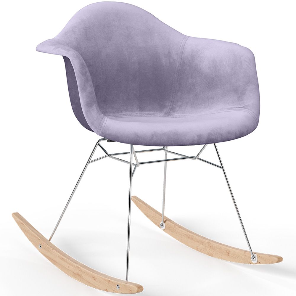 Schaukelstuhl Modern Stoff Gepolstert – Nordic Stil - Nordika image 8