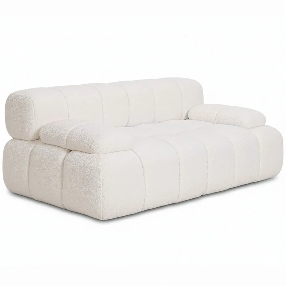 Modulares Sofa Gepolstert in Bouclé Stoff – 2/3 Sitzer – Bianca image 8