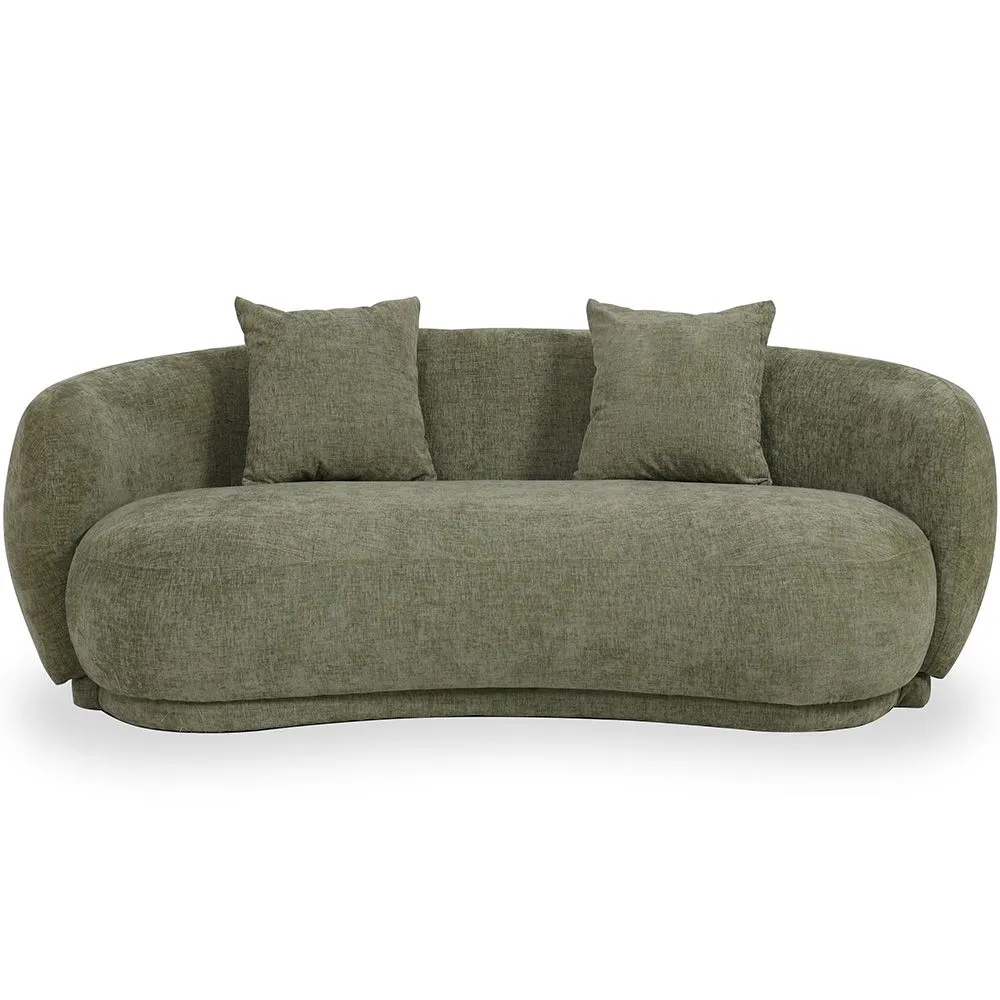 Gebogener Design-Sofa im zeitgenössischen Stil mit Chenille-Polsterung - Curvy image 8
