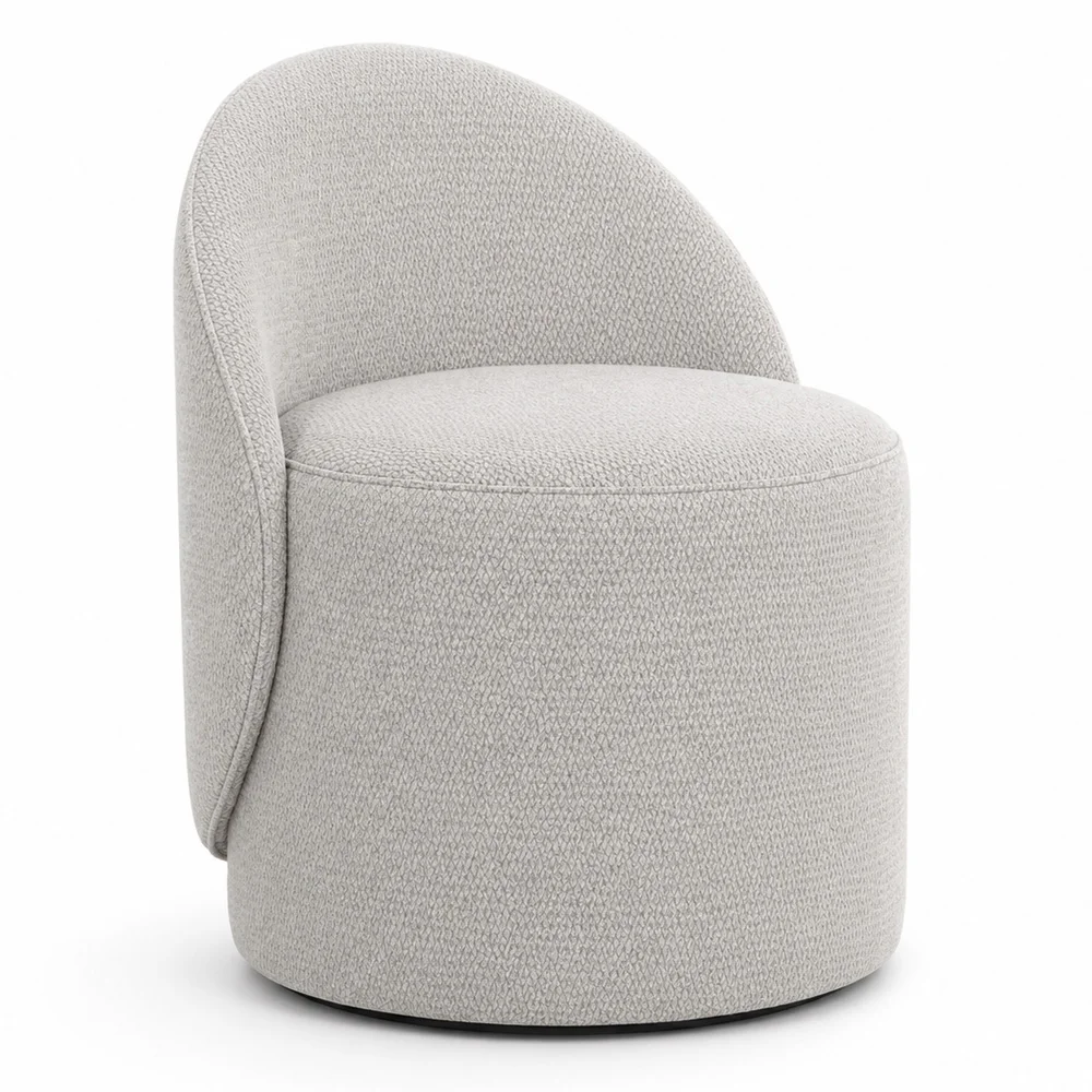 Hocker Niedrig Rund – Gepolsterter Sitz mit Rückenlehne – Yaby image 8