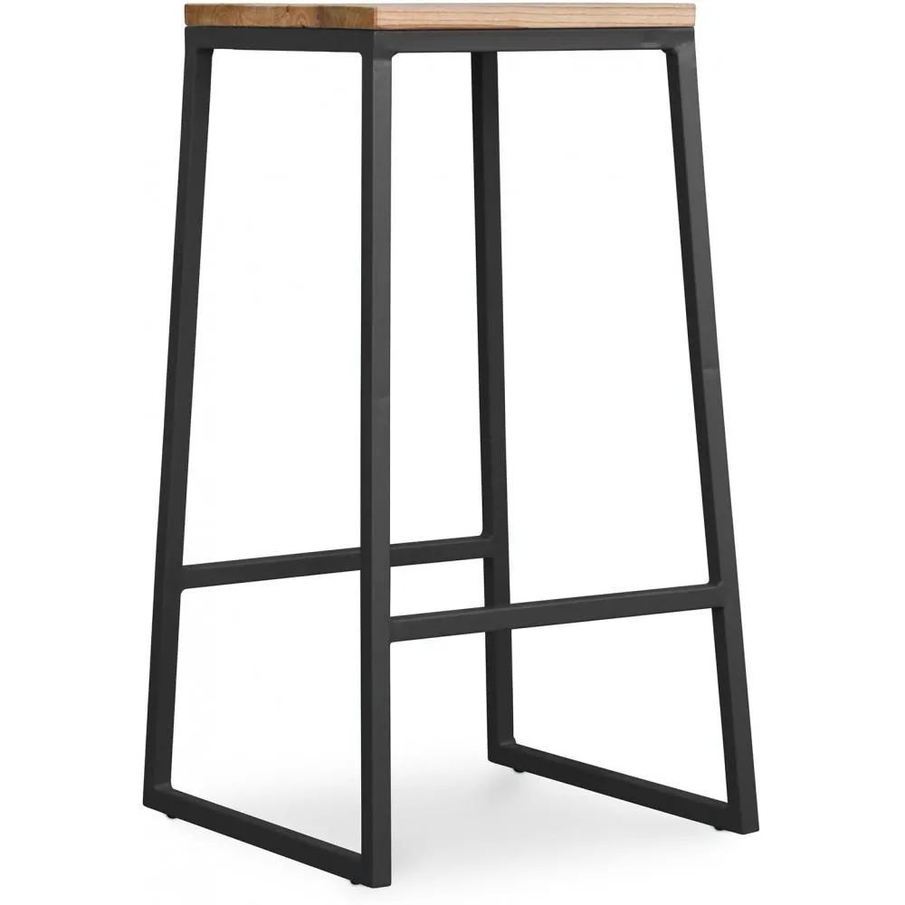Hocker im Industriedesign - Holz & Metall - 76cm - Big Boy image 8