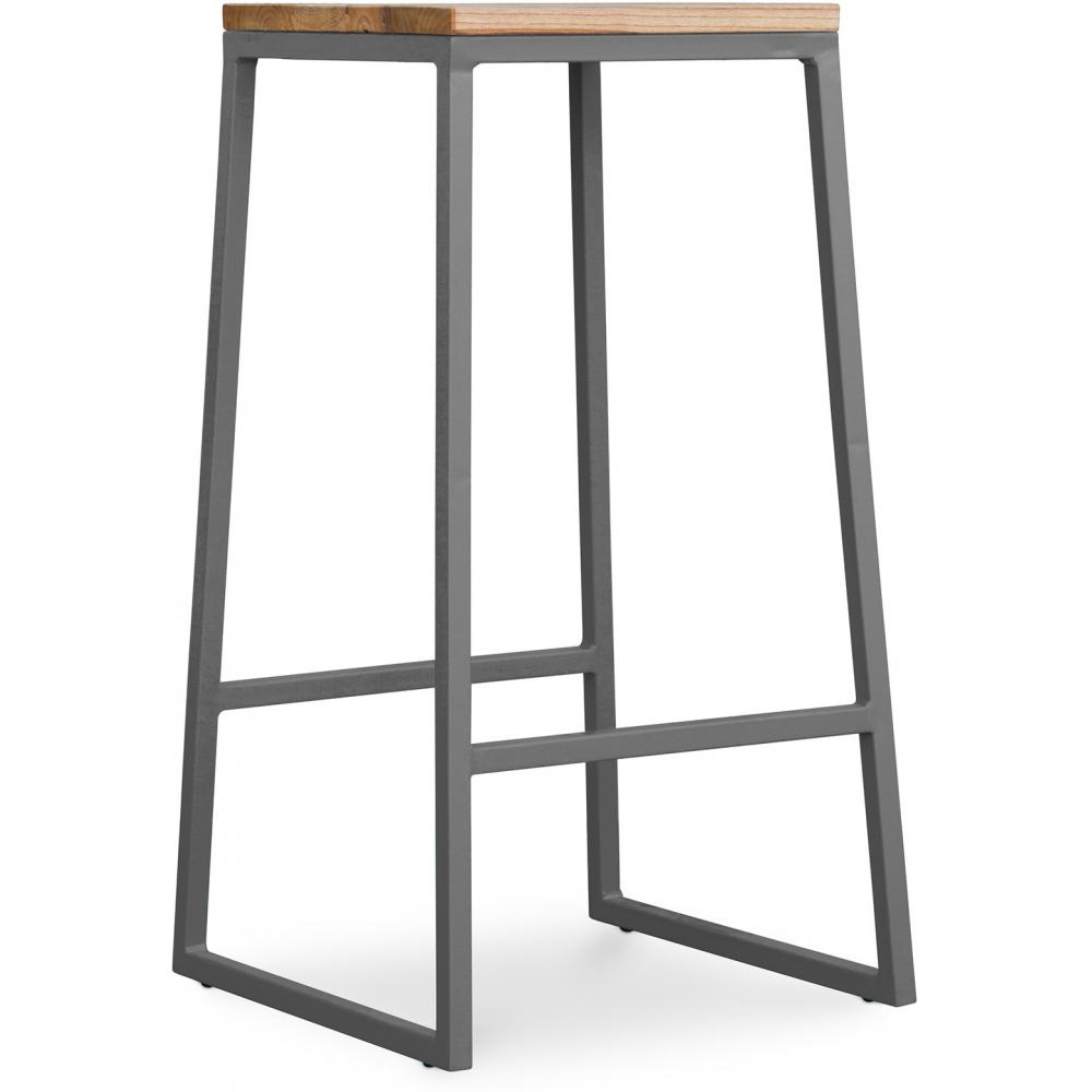 Hocker im Industriedesign - Holz & Metall - 76cm - Big Boy image 8