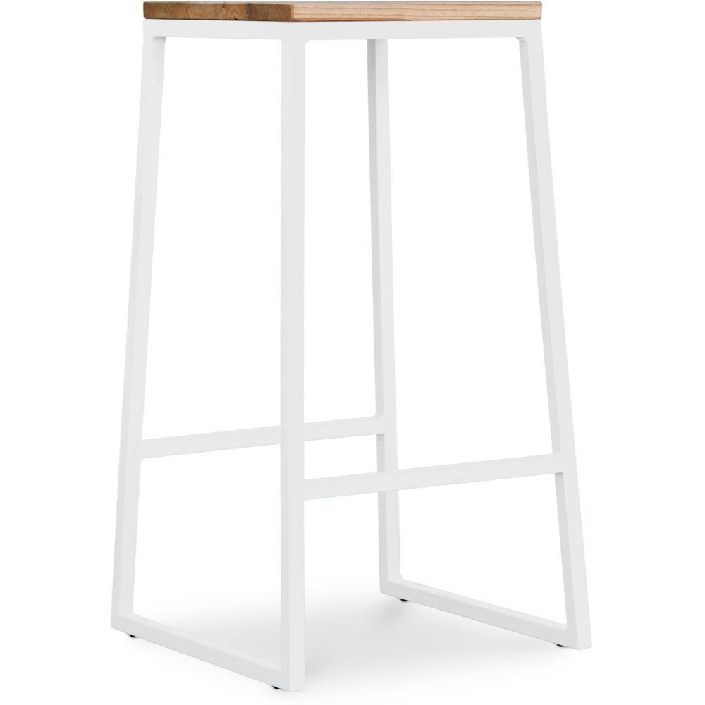 Hocker im Industriedesign - Holz & Metall - 76cm - Big Boy image 8