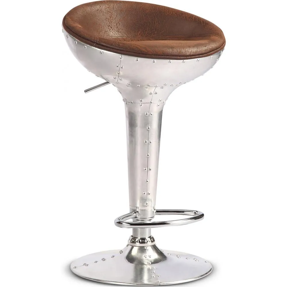 Runder Metallhocker - Aviator Style - 70cm - Aviator image 8