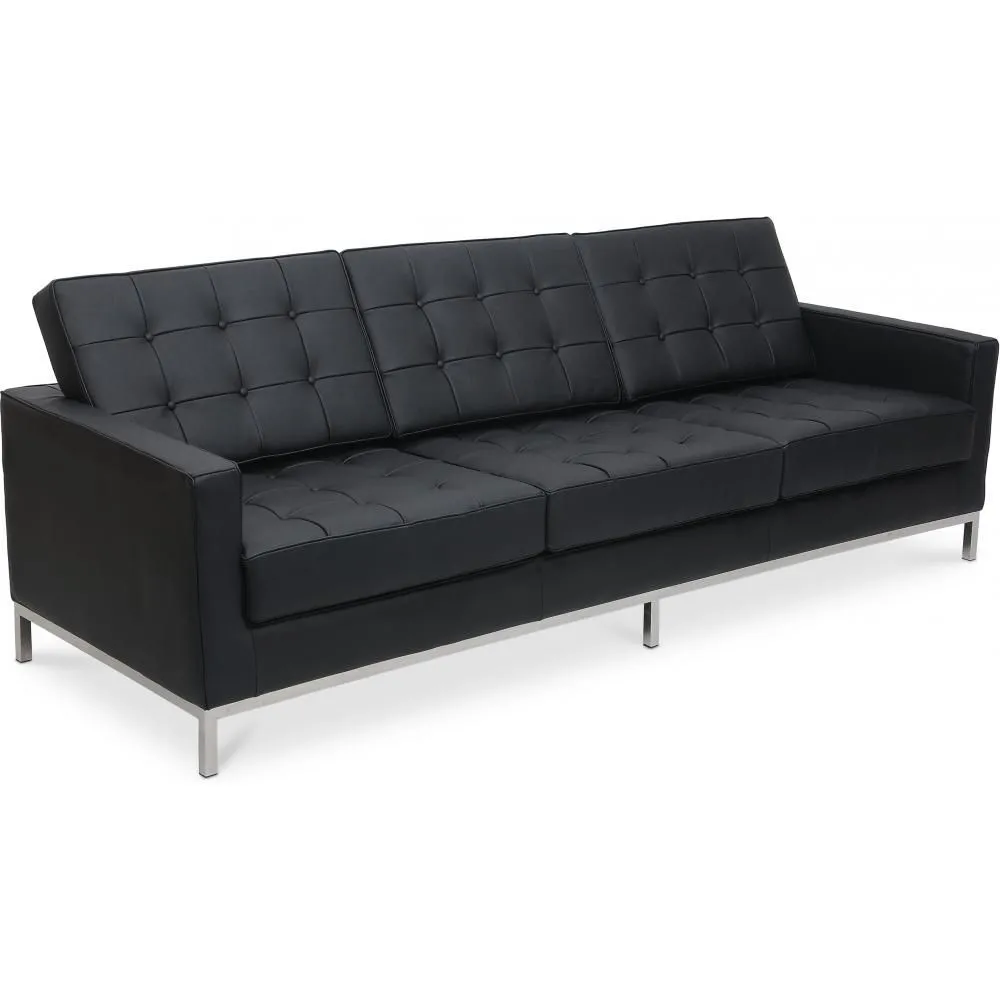 Sofa mit Lederbezug - 3-Sitzer - Konel image 8