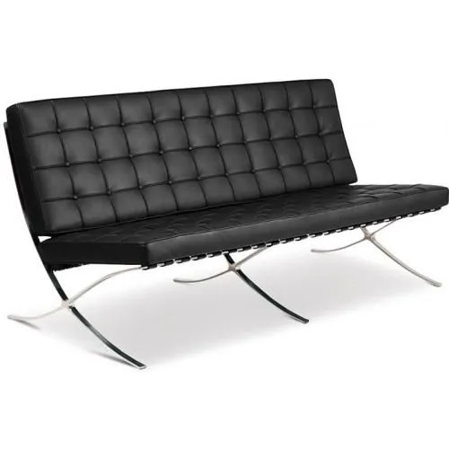 Sofa mit Lederbezug - 3-Sitzer - Town image 8