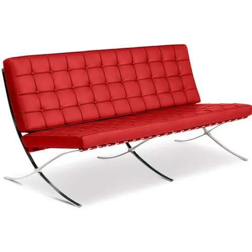 Sofa mit Lederbezug - 3-Sitzer - Town image 8