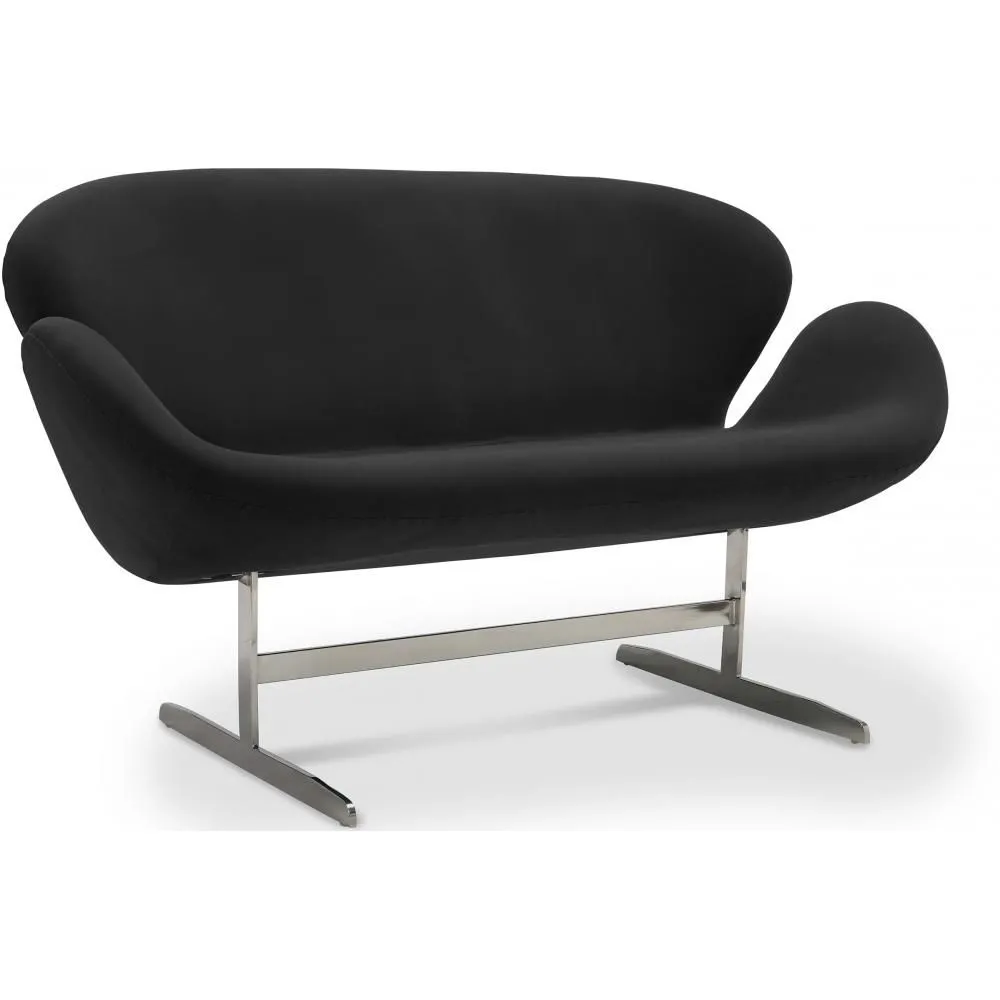 Gekrümmtes 2-Sitzer Sofa - Stoffbezug - Svin image 8
