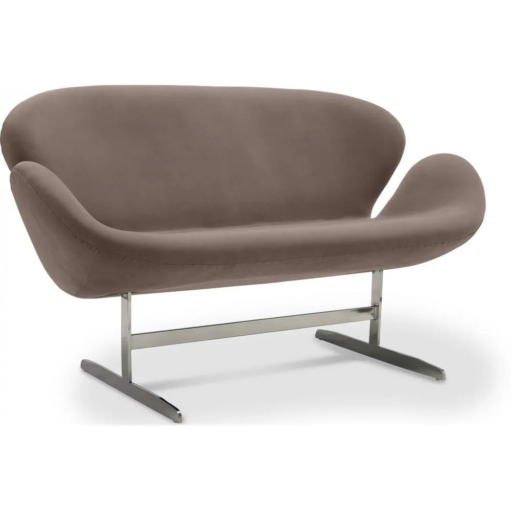 Gekrümmtes 2-Sitzer Sofa - Stoffbezug - Svin image 8