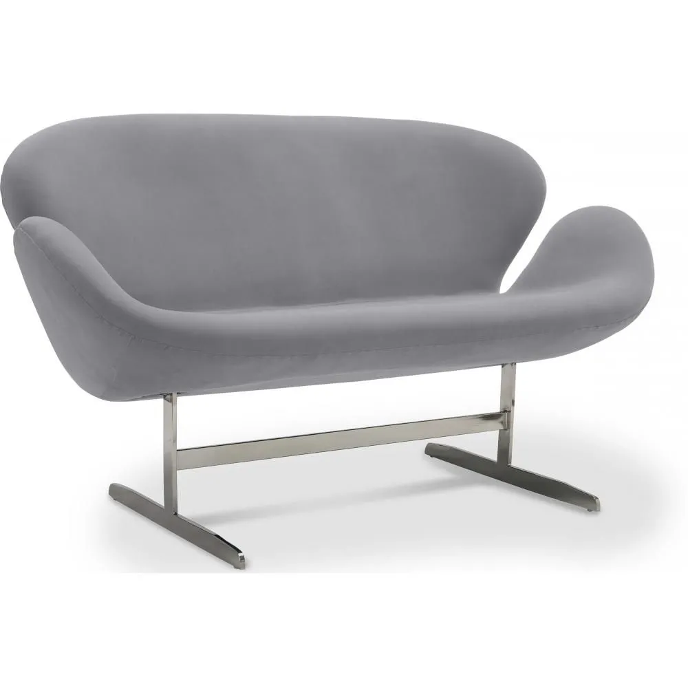 Gekrümmtes 2-Sitzer Sofa - Stoffbezug - Svin image 8