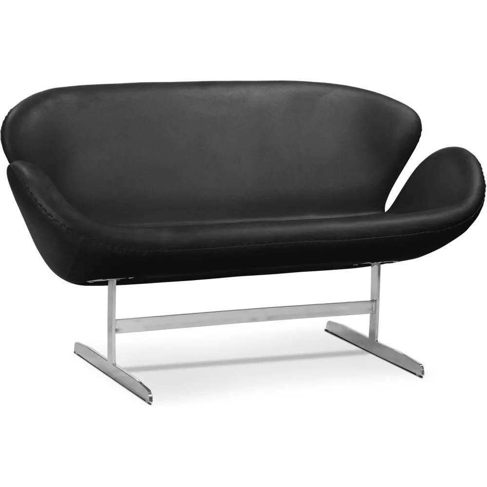Gekrümmtes Sofa - Kunstlederbezug - 2-Sitzer - Svin image 8