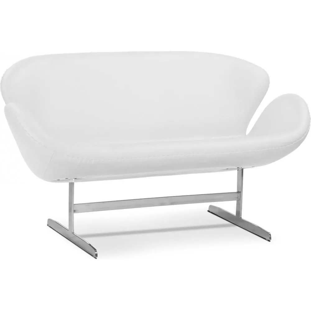 Gekrümmtes Sofa - Lederbezug - 2-Sitzer - Svin image 8