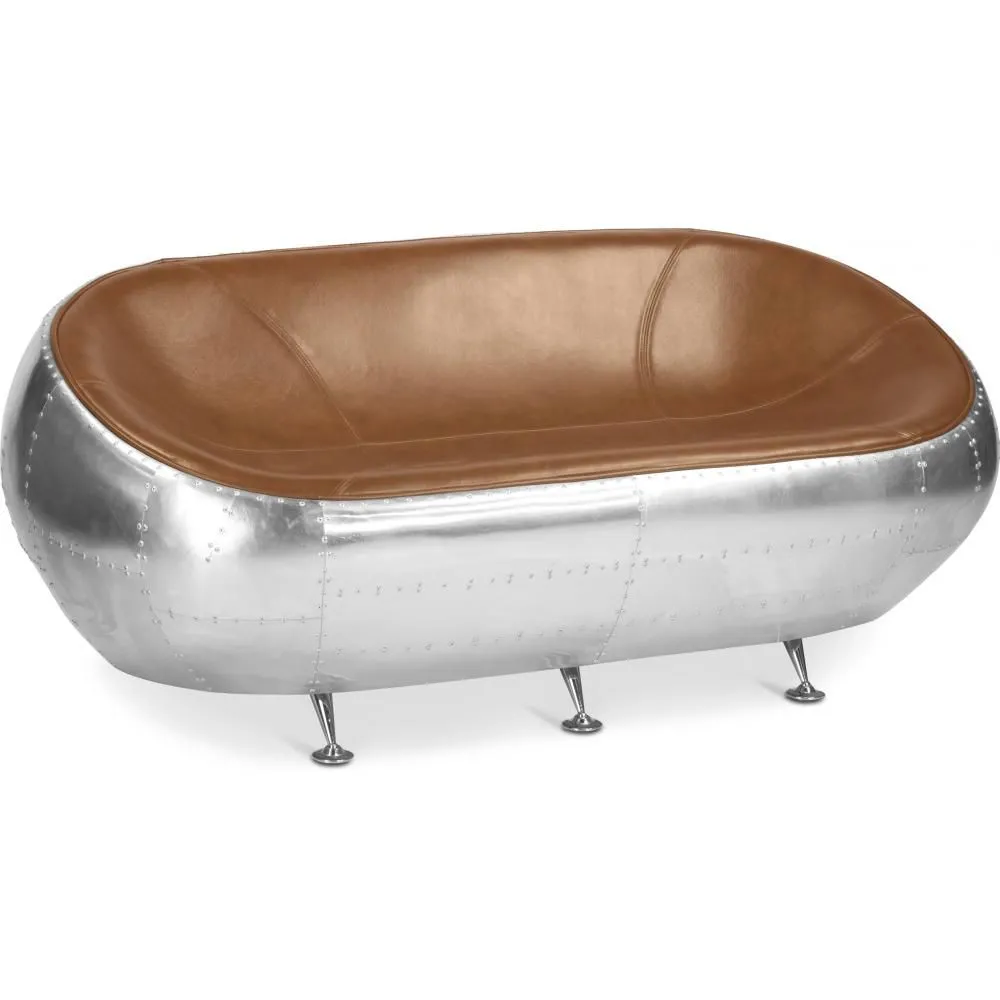 2-Sitzer Sofa - Aviator Design - Leder - Aviator image 8