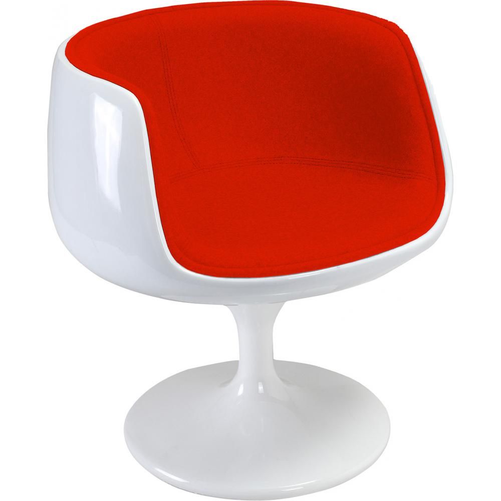 Loungesessel - Weißer Design Sessel - Stoffpolsterung - Geneva image 8