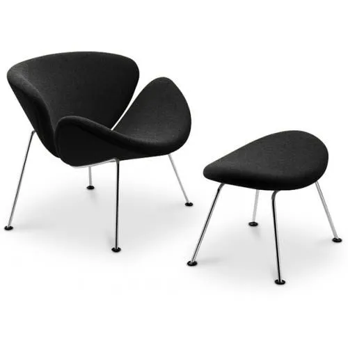 Designer Sessel mit Fußstütze - Bezug - Chunk image 8