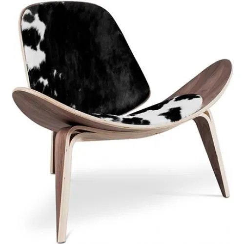 Design-Sessel - Skandinavischer Stil - Bezogen mit Ponyfell - Lucy image 8